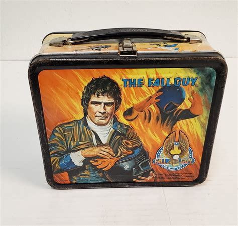 The Fall Guy Metal Lunch Box Only ROUGH Aladdin Industries 